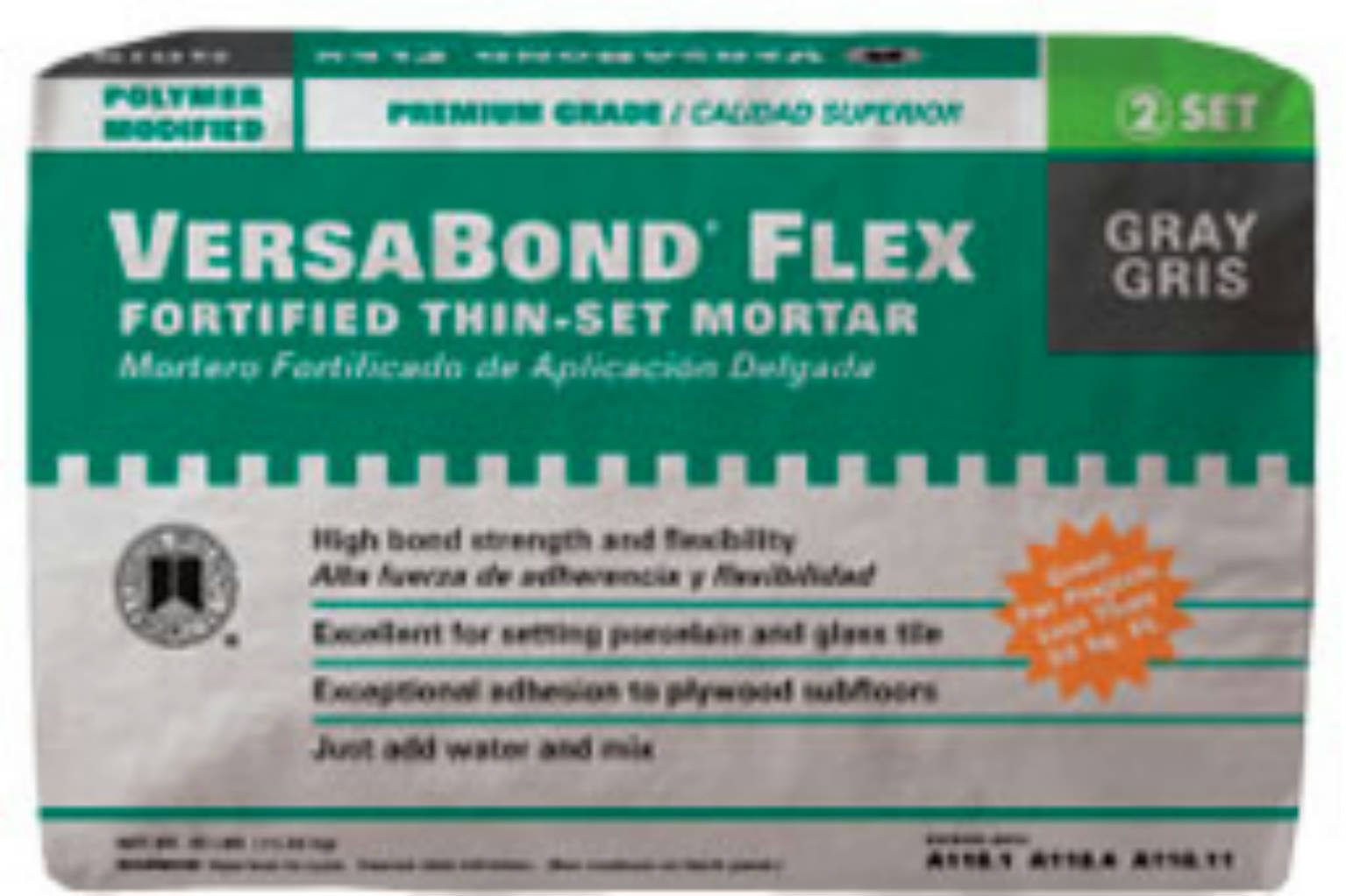 Versabond VersaBond Flex Professional ThinSet Mortar | Prosein USA