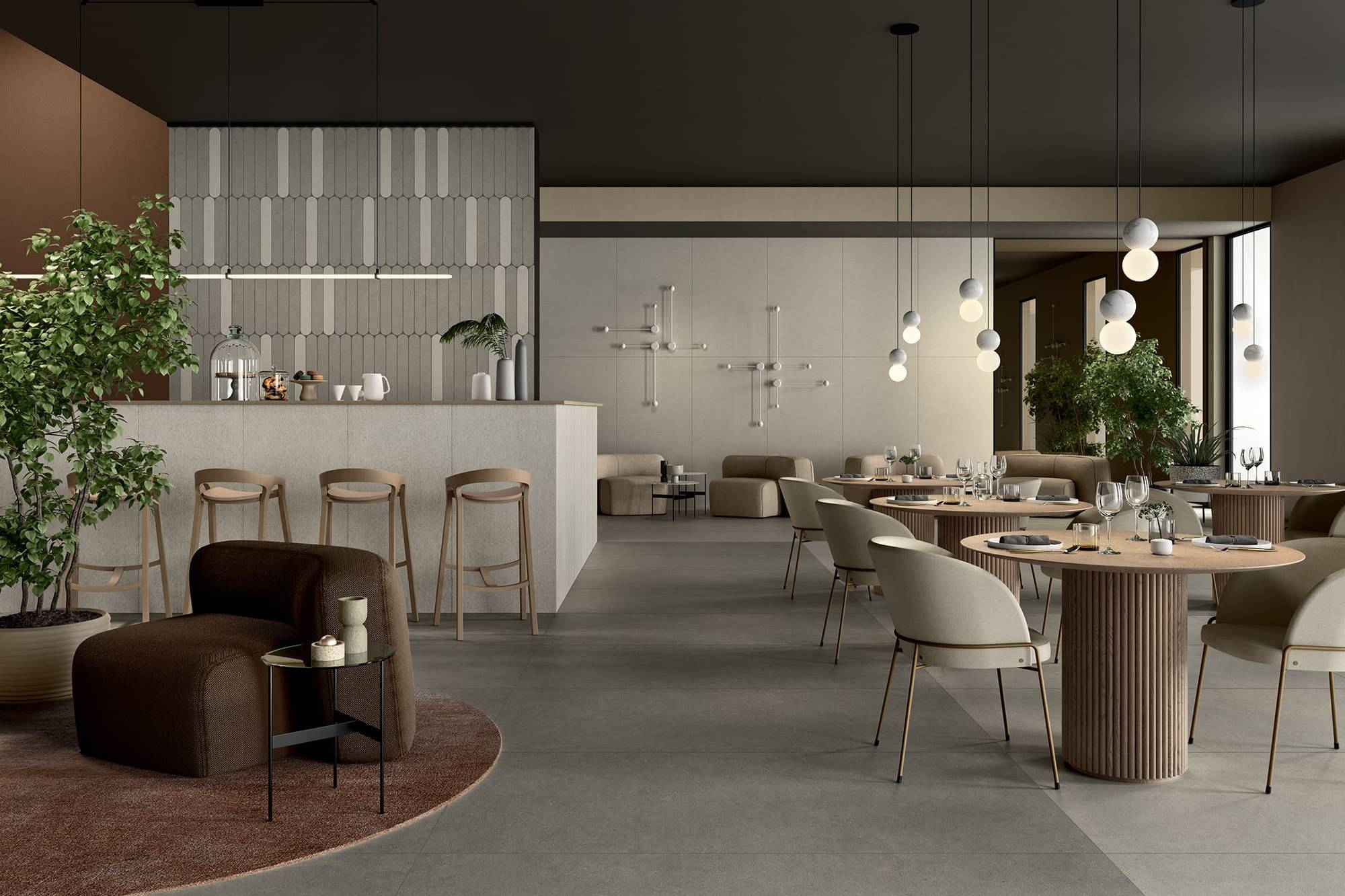 Commercial floor tile